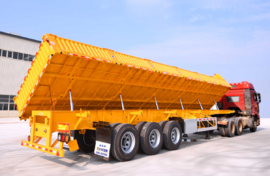 自重仅5.9吨 这款金骏侧卸半挂车还可当栏板半挂使