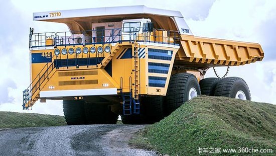 别拉斯自卸车载货超500吨创造世界记录