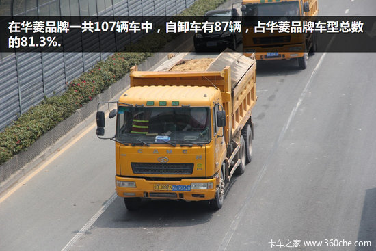 谁能笑傲特区 深圳渣土车集卡车型统计