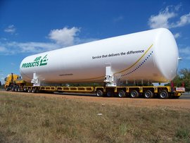 南非大件运输90吨罐子