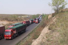 蓝田禁过境大货车进城