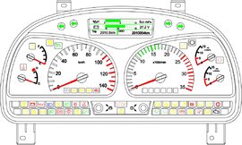 大运出N6新款组合仪表