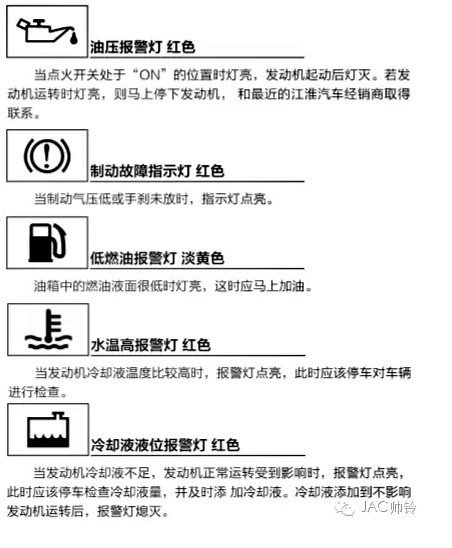 全顺故障灯详解江铃图片