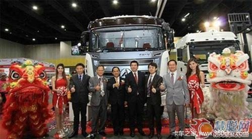 三一新款搅拌车在曼谷商用车展举行首发