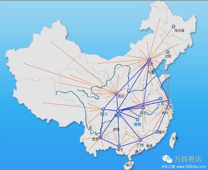 【图】中东部布局较多 全国九大物流区域分布 文章图片_卡车之家,中国