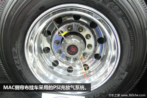 胎压永远在最佳状态 PSI中央充放气系统