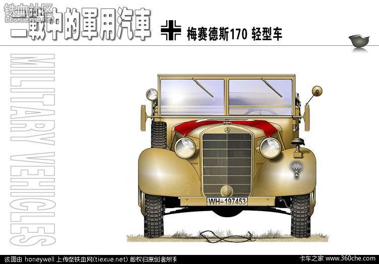 二战中的军用汽车彩色图鉴(上)(图18) 军迷的福利! 二战中军用汽车彩色图鉴
