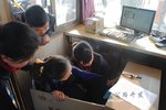 高速收费站遭雷劈 无法收费大车需绕行