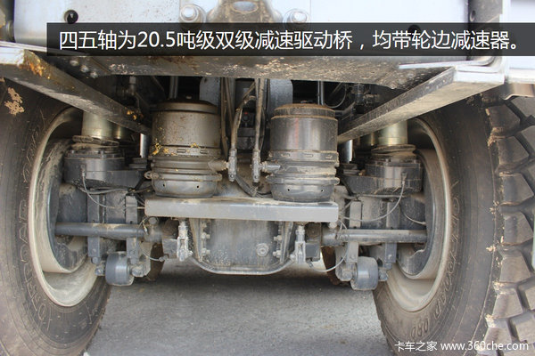 三轴转向的矿区萌兽 GINAF10X6自卸车