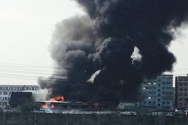 温州一危险品仓库大火