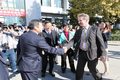 默克尔访华团参观福田戴姆勒工厂