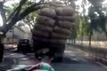 你在前面超载 警察蜀黍躲在后面拍视频
