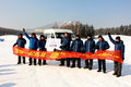 轻客还能这么玩 大通V80长白山雪地漂移