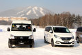 轻客还能这么玩 大通V80长白山雪地漂移