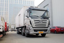 410马力平头猛男! 创虎冷藏车成都实拍