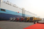 江淮重卡出口委内瑞拉首批上海港发运