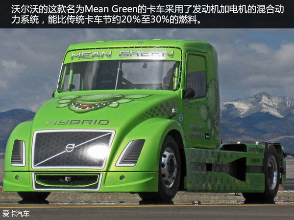 逆天混动卡车 长头绿巨人PK沃尔玛拖车