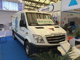 物流双年展 海格纯电动轻客变身冷藏车