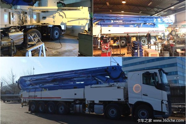 长17.5m高63m 沃尔沃交付丹麦最大泵车