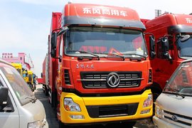 快递运输主力军 东风天龙6x2厢式车实拍