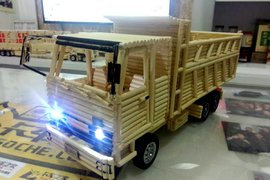 收官之作!绝美竹筷车模之CA151自卸车