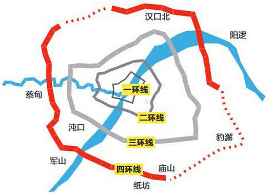 武汉四环要来了 两大物流园间仅10分钟