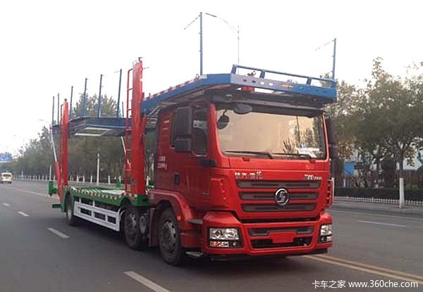 新车曝光!陕汽新m3000也玩中置轴轿运车