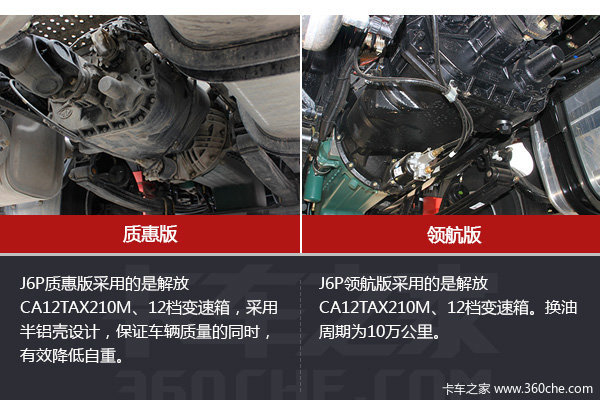 轻量化与长换油咋选 J6P质惠版VS领航版