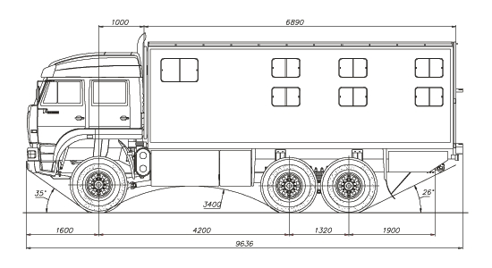 Камаз 4326 чертеж