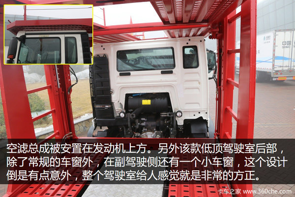 曼机配12挡 重汽T5G6x2中置轴轿运车