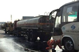 危化车遭追尾 沪宁高速往上海方向封闭