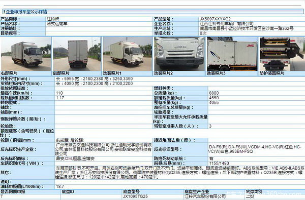 江铃凯锐十吨王搭国五康机3.8 不怕空车就超载