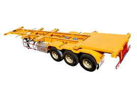 自重5.3吨！锣响40尺集装箱骨架车详解