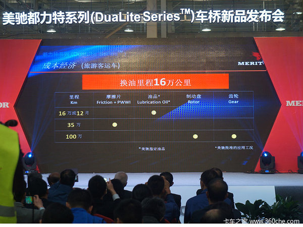 盘式制动+总重55吨 美驰发布车桥新品