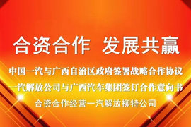 合资合作 发展共赢 为柳特发展奠定基础