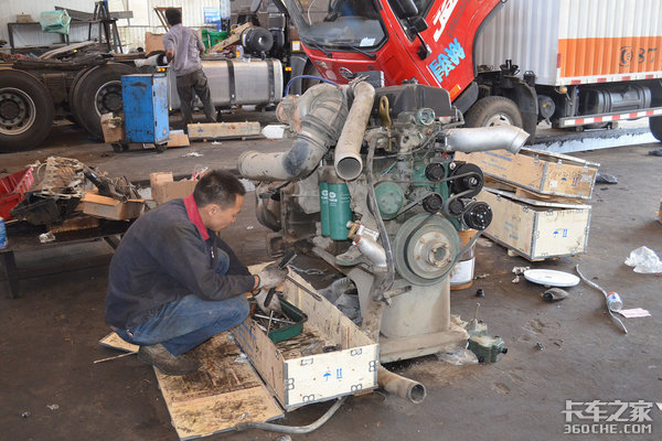 诚信+专业 记解放锡柴服务站师傅的一天