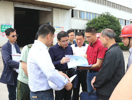 芜湖弋江区委副书记、区长王永辉考察中集瑞江