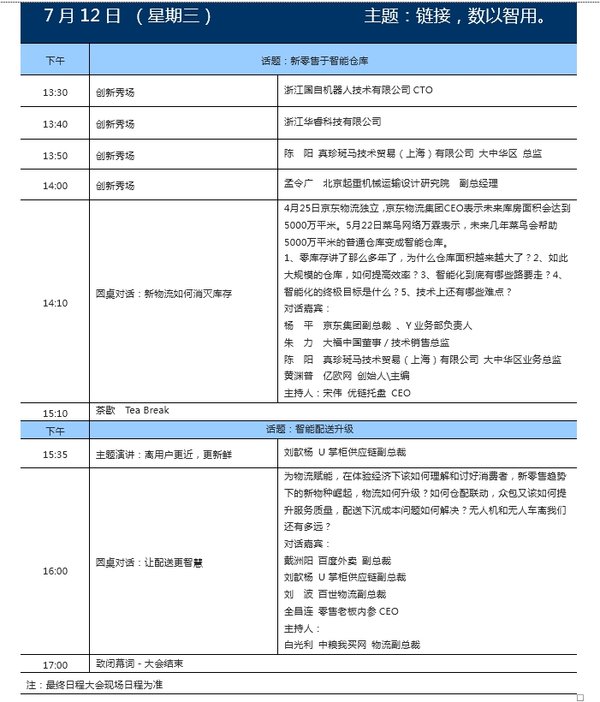 GLSC2017会议 聚焦新零售和智能化物流