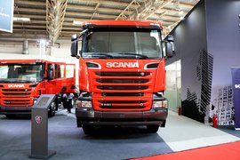620马力V8发动机 公路之王斯堪尼亚多款消防车底盘亮相北京消防展