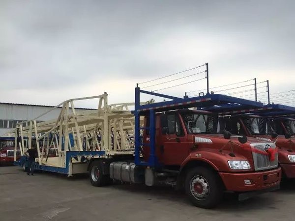 安捷+奥捷合标轿运新车批量交付北京百成物流