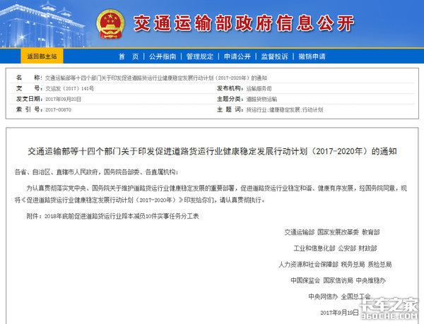 交通部等14部门:促行业健康的22条行动
