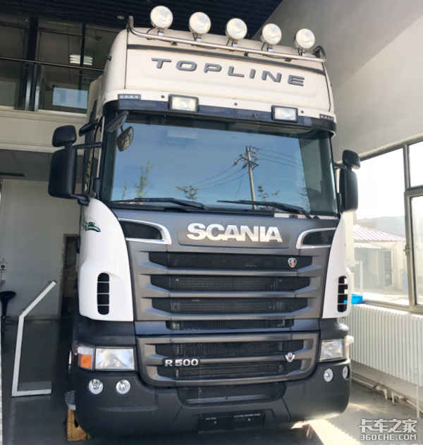 巧遇Topline R500  斯堪尼亚4S店初体验