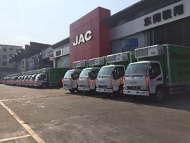 共交车16台 东莞骏铃E3冷藏车成功交付