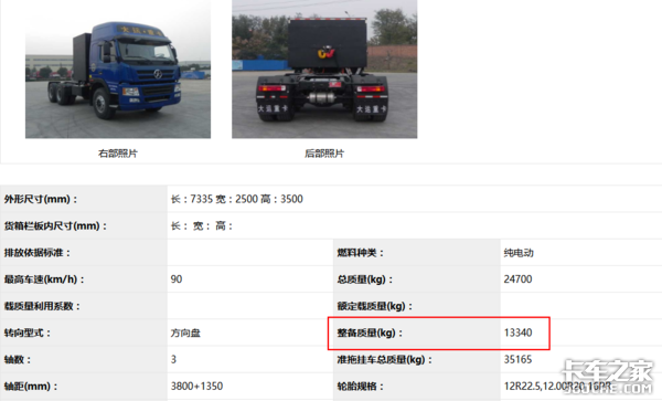 电动卡车痛点 体重大，这个肥真不好减