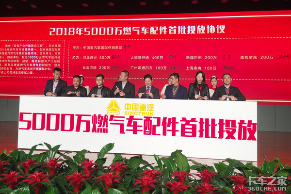 5000万燃气车配件首批投放 中国重汽配件销售部2018年商务大会召开