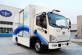 配备解放新内饰 纯电动J6F轻卡实拍 续航里程达320km！