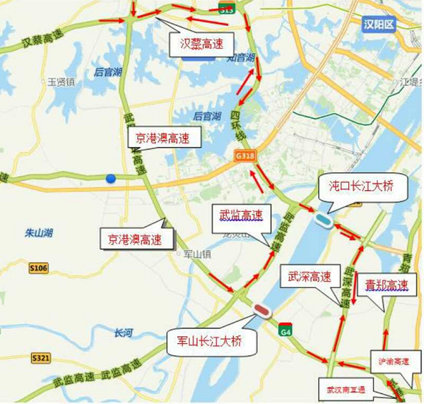 湖北：武汉军山大桥禁行货车至10月31日