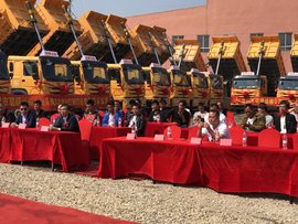 “风采重汽，助力骁腾”  台州重汽HOWO自卸大客户交车仪式盛大举行