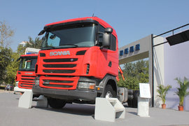 斯堪尼亚消防底盘实拍