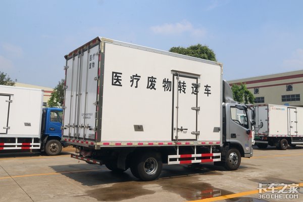 欧马可S3轻卡底盘 广东顺肇医疗废物转运车实拍